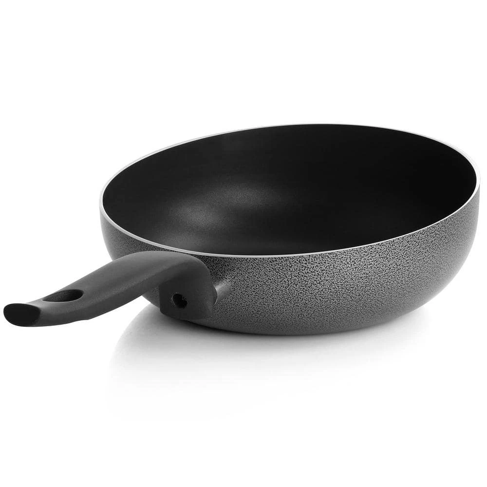 Siena 11 in. Nonstick Aluminum Wok in Grey Granite by Tosca - Image 3