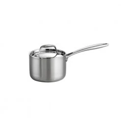 Gourmet Tri-Ply Clad 1.5 qt. Stainless Steel Sauce Pan with Lid by Tramontina