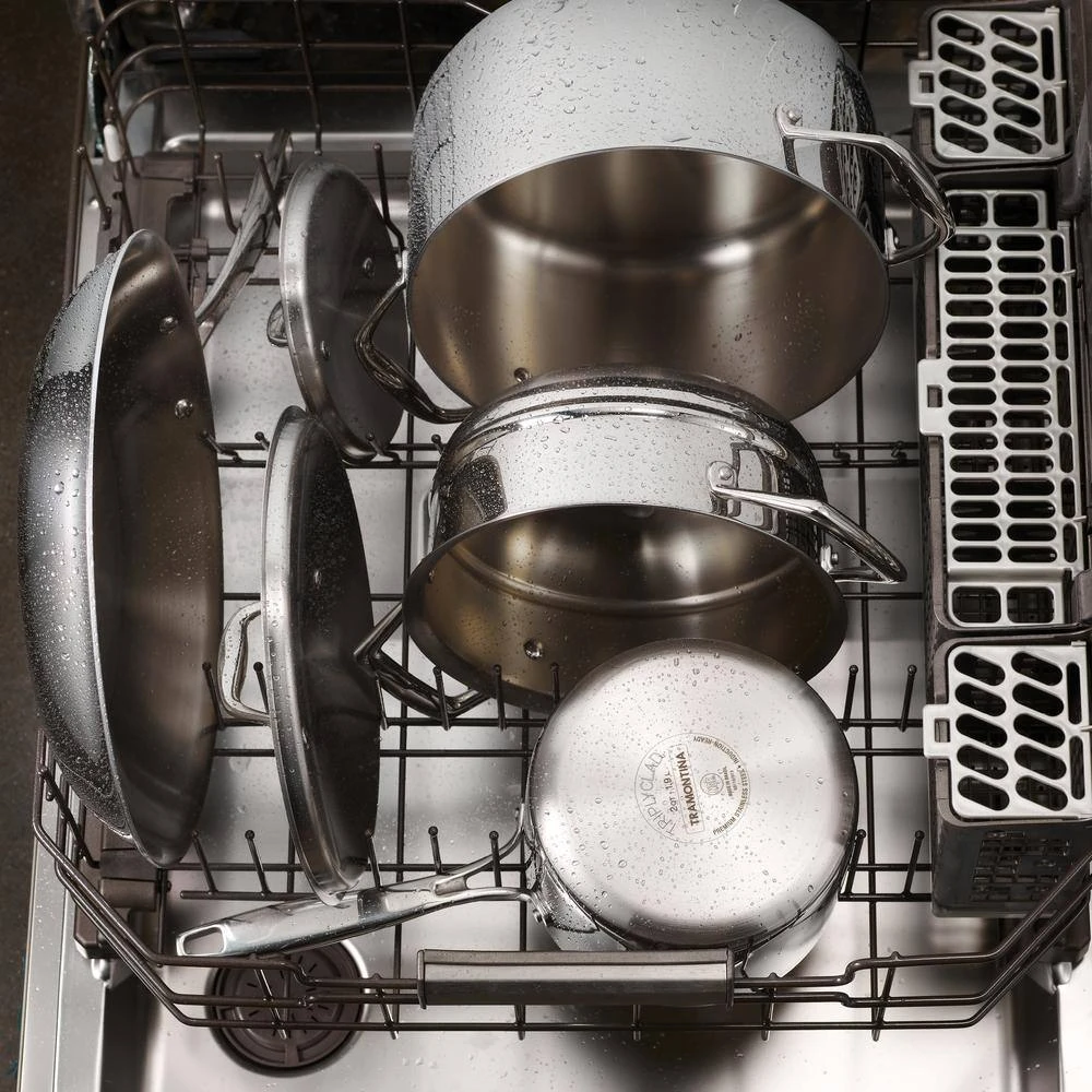 Gourmet 4 Qt. Tri-Ply Clad Saucepan with Lid by Tramontina - Image 9