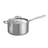 Gourmet 4 Qt. Tri-Ply Clad Saucepan with Lid by Tramontina