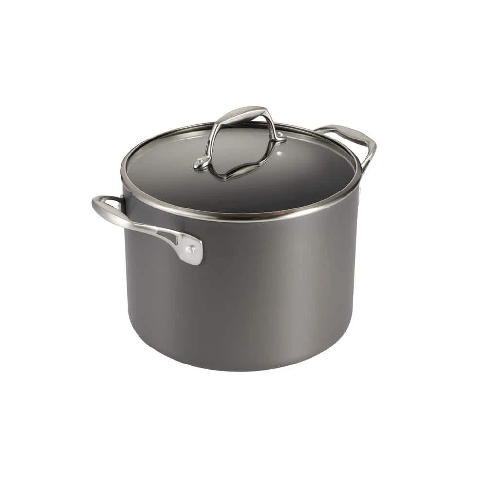 8 qt. Hard-Anodized Aluminum Nonstick Covered Stock Pot by Tramontina