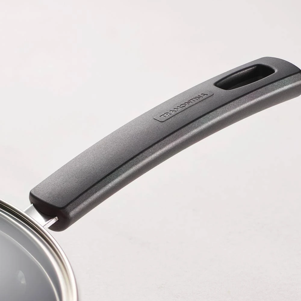 Sicilia 1.25 qt. Aluminum Nonstick Covered Sauce Pan in Hazelnut by Tramontina - Image 4