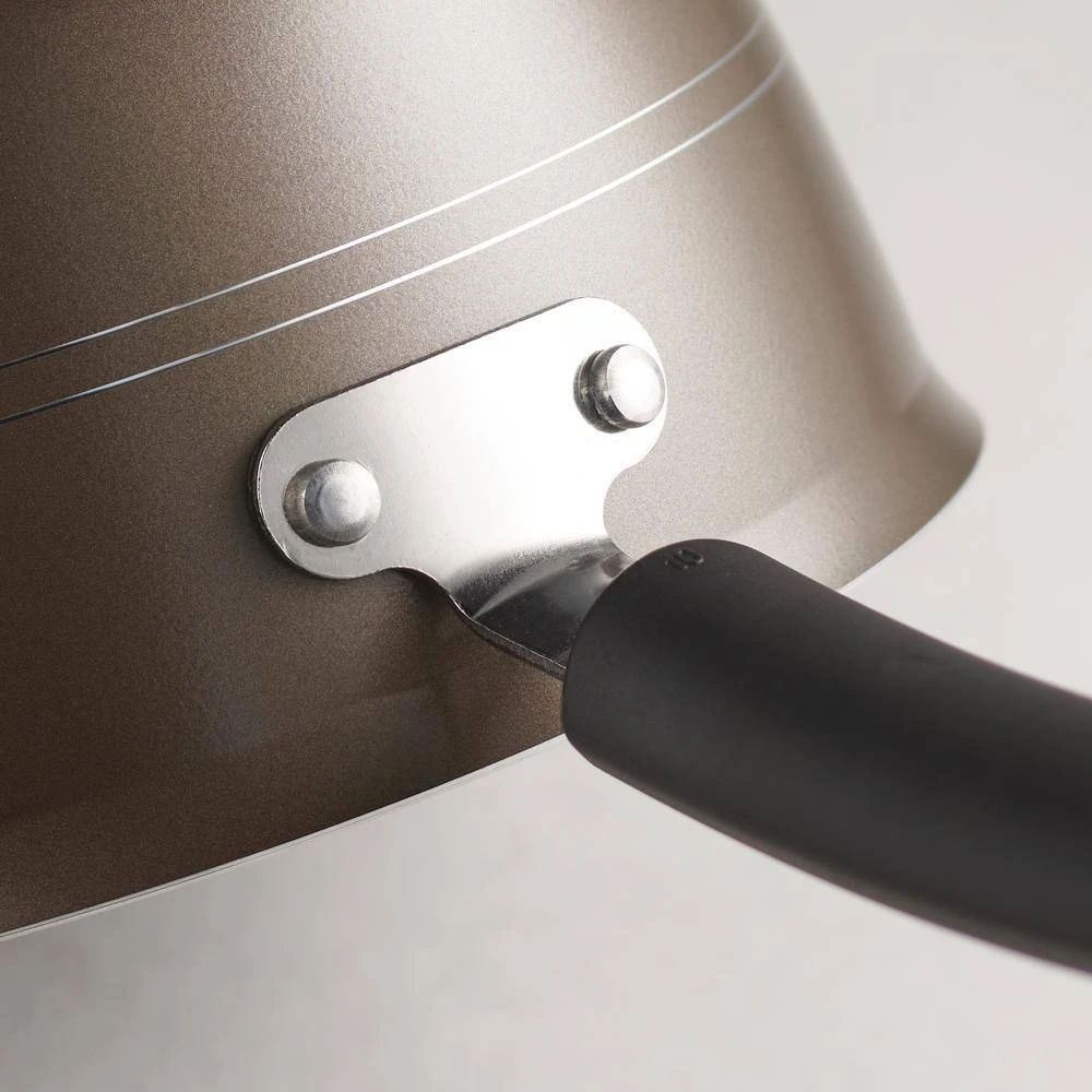 Sicilia 2.5 qt. Aluminum Nonstick Covered Sauce Pan in Hazelnut by Tramontina - Image 5