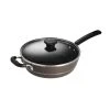 Sicilia 4.5 qt. Aluminum Nonstick Covered Saute Pan in Hazelnut by Tramontina