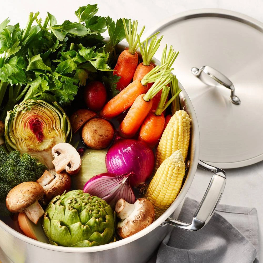 Gourmet 20 Qt. Stainless Steel Stock Pot with Lid by Tramontina - Image 3