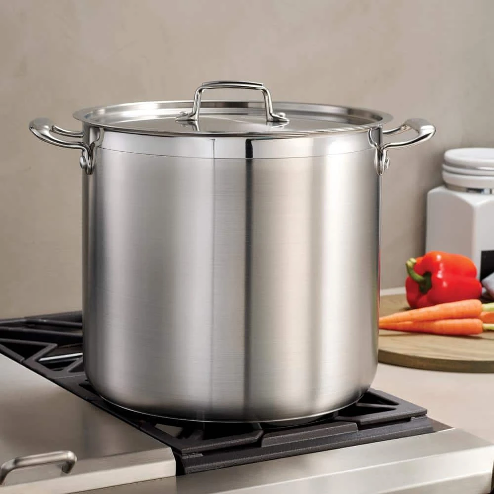 Gourmet 20 Qt. Stainless Steel Stock Pot with Lid by Tramontina - Image 4
