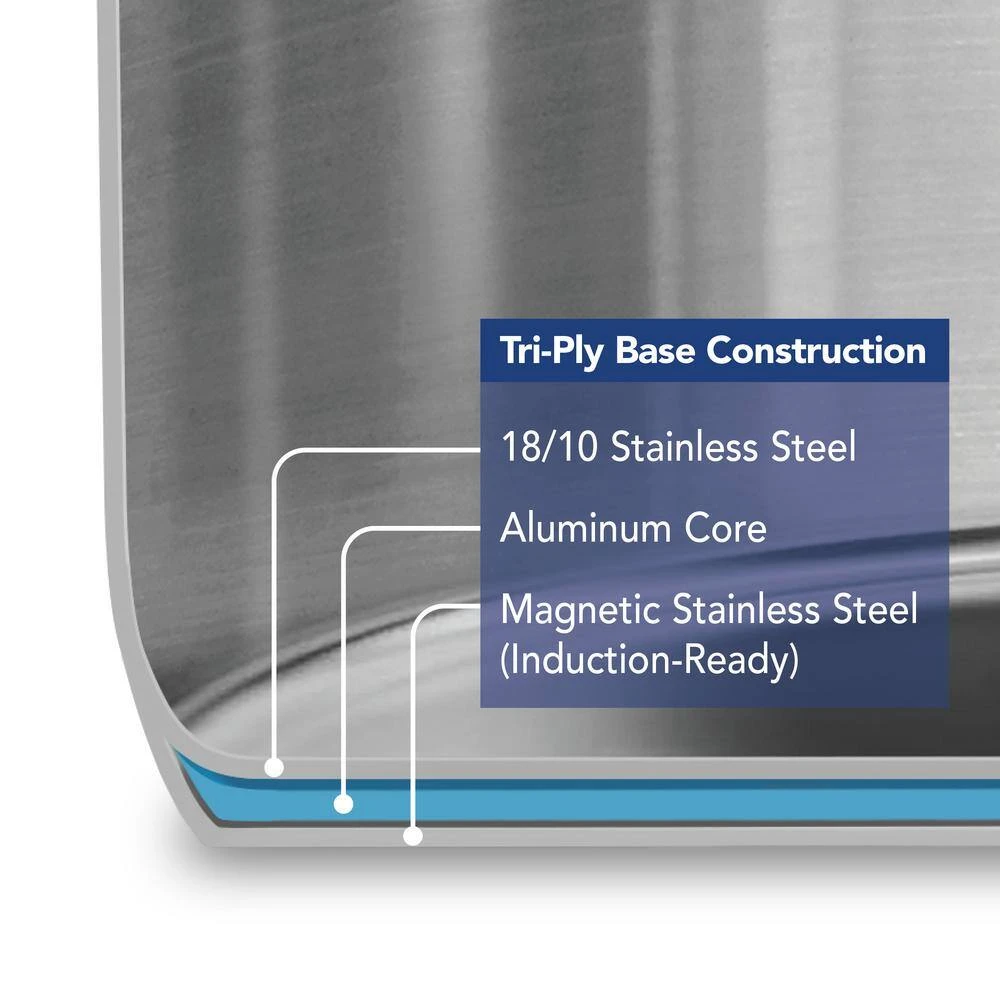 Gourmet 20 Qt. Stainless Steel Stock Pot with Lid by Tramontina - Image 7