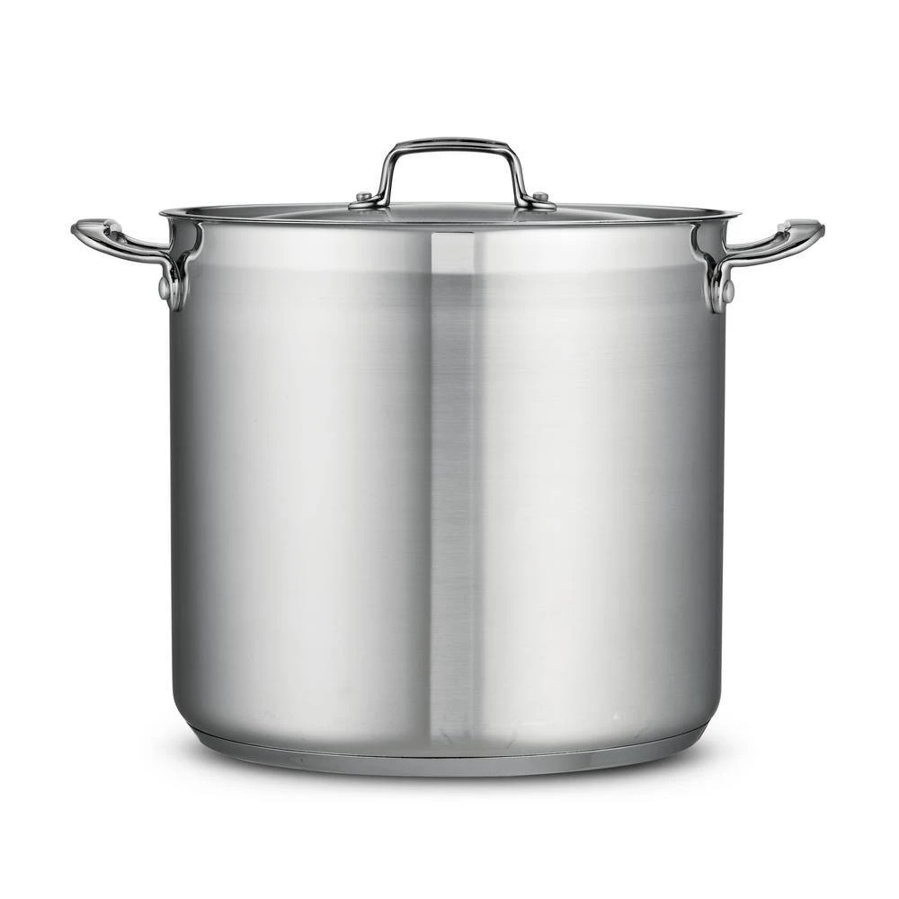 Gourmet 20 Qt. Stainless Steel Stock Pot with Lid by Tramontina - Image 2
