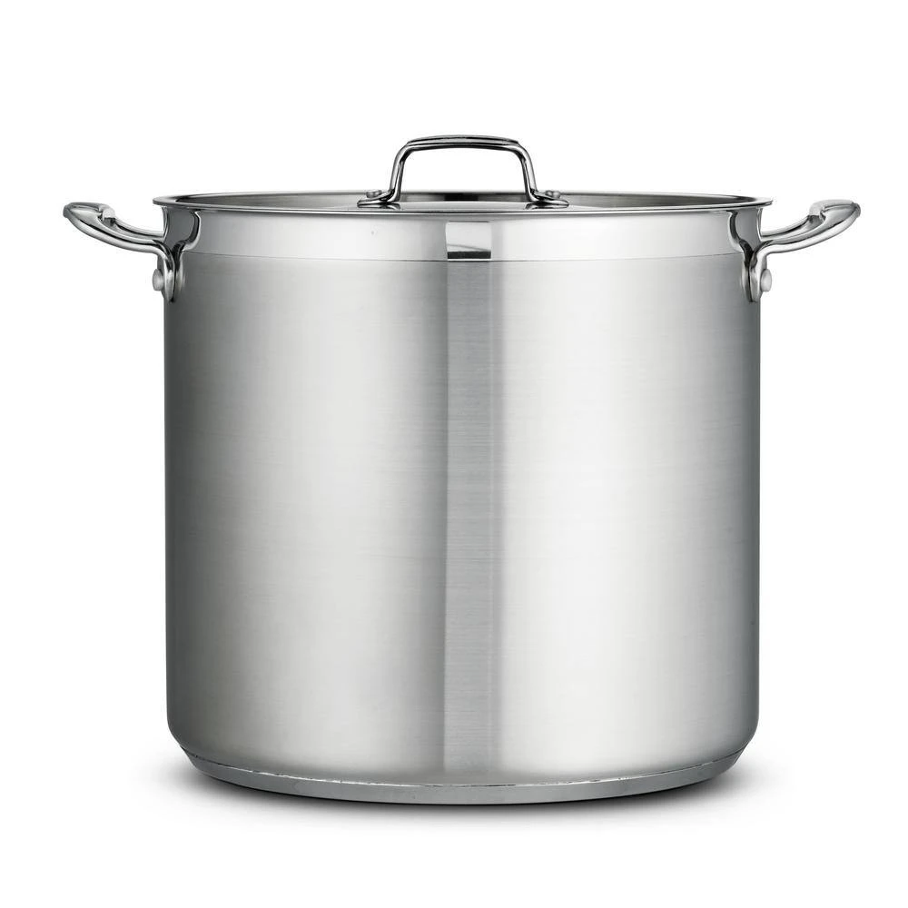 Gourmet 24 qt. Stainless Steel Stock Pot with Lid by Tramontina - Image 2