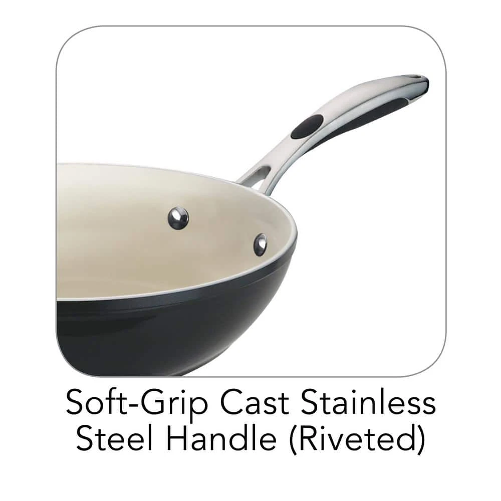 Gourmet Ceramica Deluxe Aluminum Stir-Fry Pan by Tramontina - Image 4