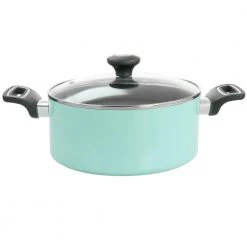 Everyday 5 qt. Aluminum Dutch Oven with Lid in Turquoise by MARTHA STEWART