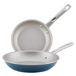Home Collection 2-Piece Aluminum Nonstick Skillet Set in Twilight Teal by Ayesha Curry