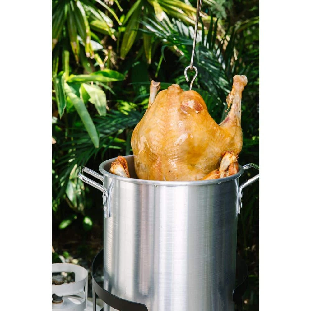 52 qt. Aluminum Cooking Stock Pot with Basket for Steaming Tamales Seafood Crawfish Boiler with Lid by Unbranded - Image 5