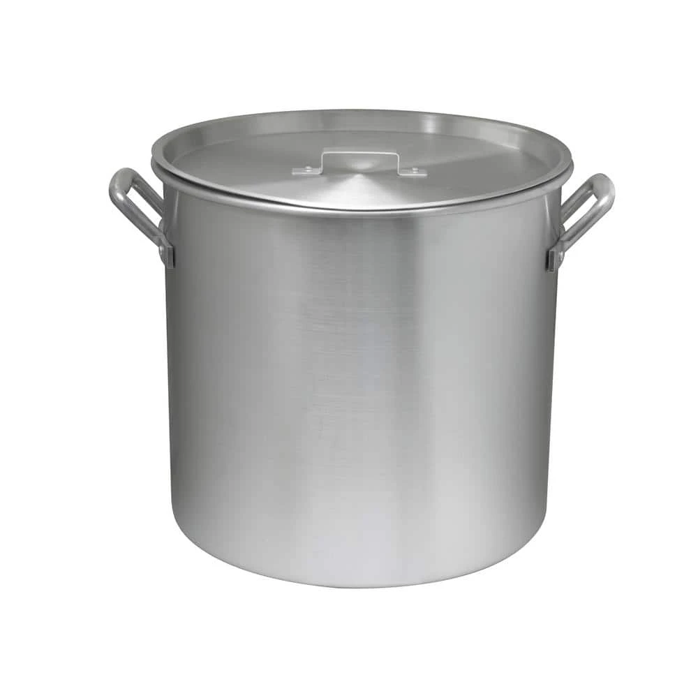 52 qt. Aluminum Cooking Stock Pot with Basket for Steaming Tamales Seafood Crawfish Boiler with Lid by Unbranded - Image 2