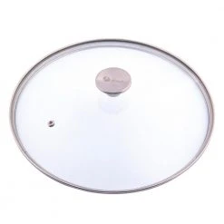 Glass Lid with Stainless Steel Knob for 13 in. Skillet by Victoria