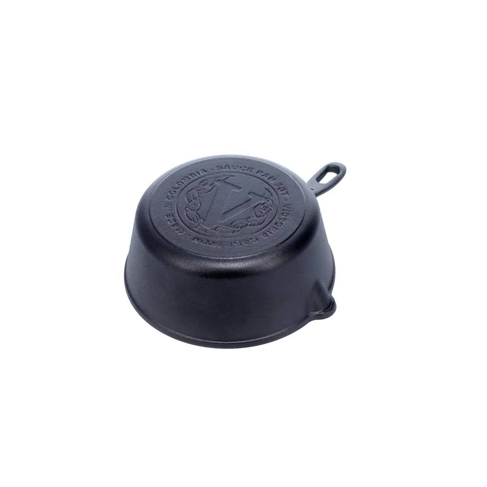 2 qt. Sauce Pan Seasoned Cast Iron by Victoria - Image 9