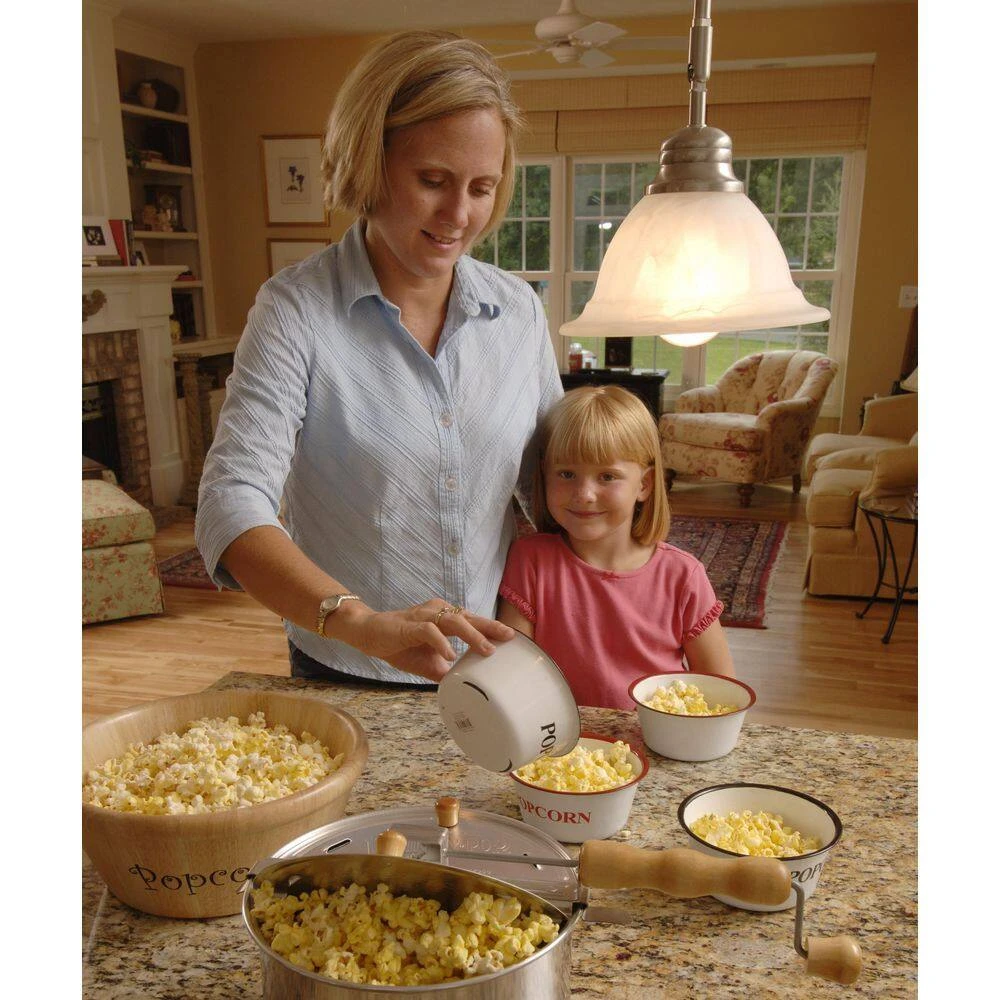 6 qt. Aluminum Stovetop Popcorn Popper with Pop and Color Party Pack by Wabash Valley Farms - Image 6
