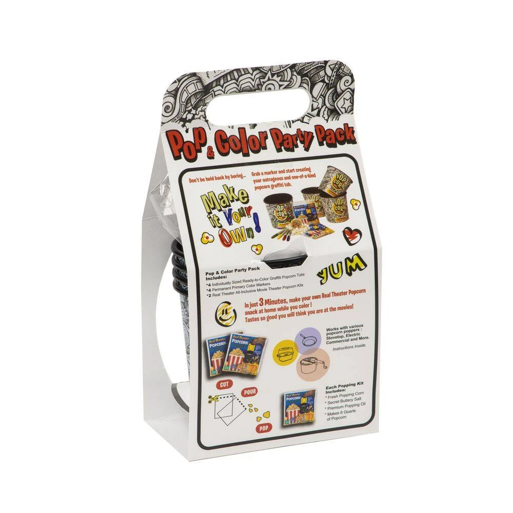 6 qt. Aluminum Stovetop Popcorn Popper with Pop and Color Party Pack by Wabash Valley Farms - Image 4