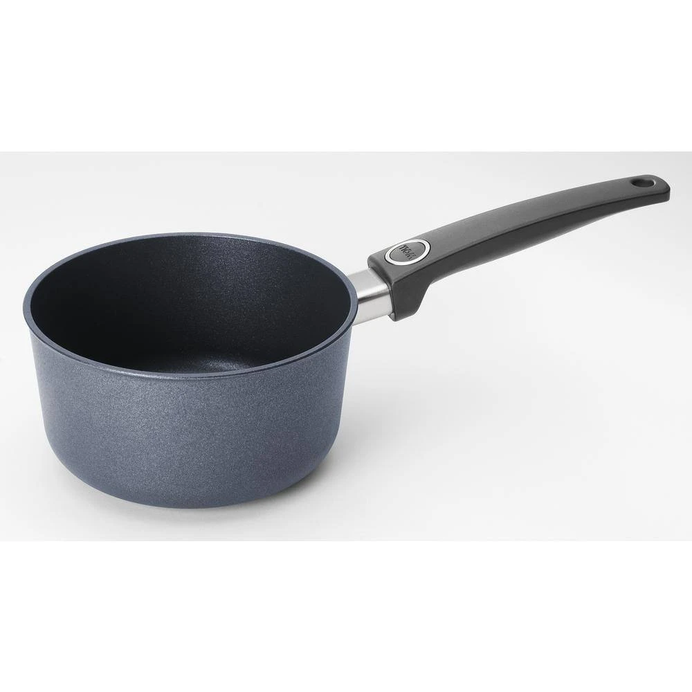 Diamond LITE Induction 2.2 qt. Cast Aluminum Nonstick Sauce Pan in Gray with Glass Lid by Woll - Image 2