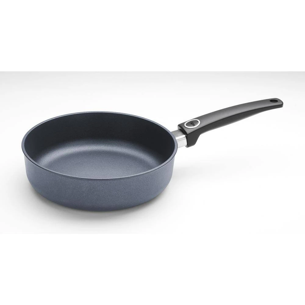 Diamond LITE Induction 2.6 qt. Cast Aluminum Nonstick Saute Pan in Gray with Glass Lid by Woll - Image 3